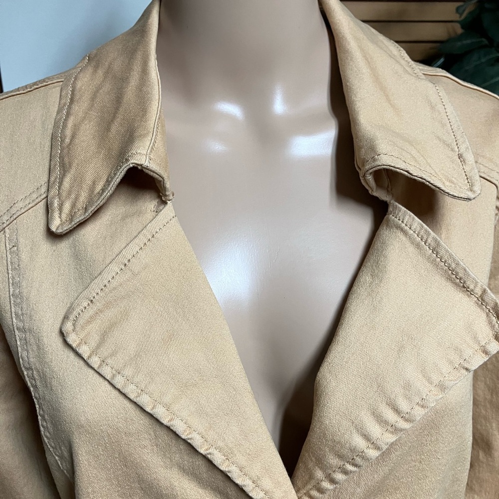 DG2 by Diane Gilman Women's Camel Trench Coat - Picture 4 of 9